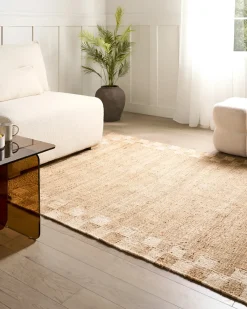 Tappeto BEED Beige chiaro 160 x 230 cm Iuta