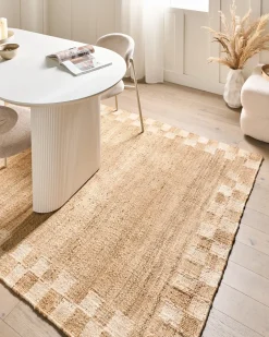 Tappeto BEED Beige chiaro 160 x 230 cm Iuta