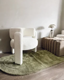 Tappeto BERANI Verde scuro 80 x 250 cm Viscosa