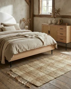 Tappeto BERISSA Beige 80 x 150 cm Iuta