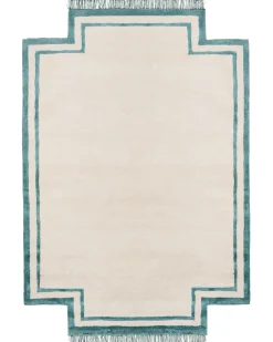 Tappeto BERWARI Beige chiaro 160 x 230 cm Viscosa