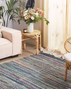 Tappeto BESNI Blu 160 x 230 cm Cotone