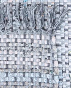 Tappeto BESNI Grigio 160 x 230 cm Cotone