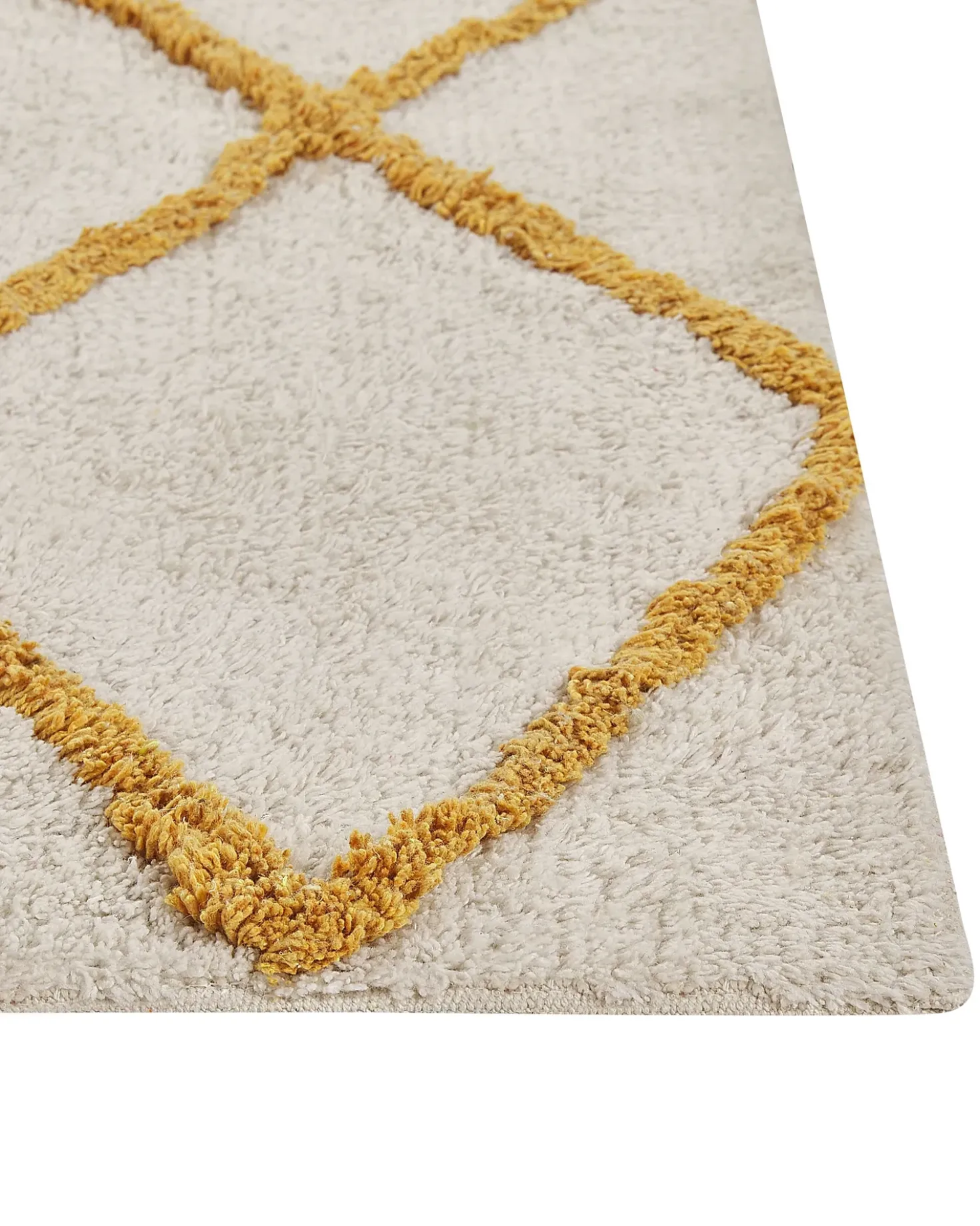 Tappeto BEYLER Bianco 160 x 230 cm Cotone