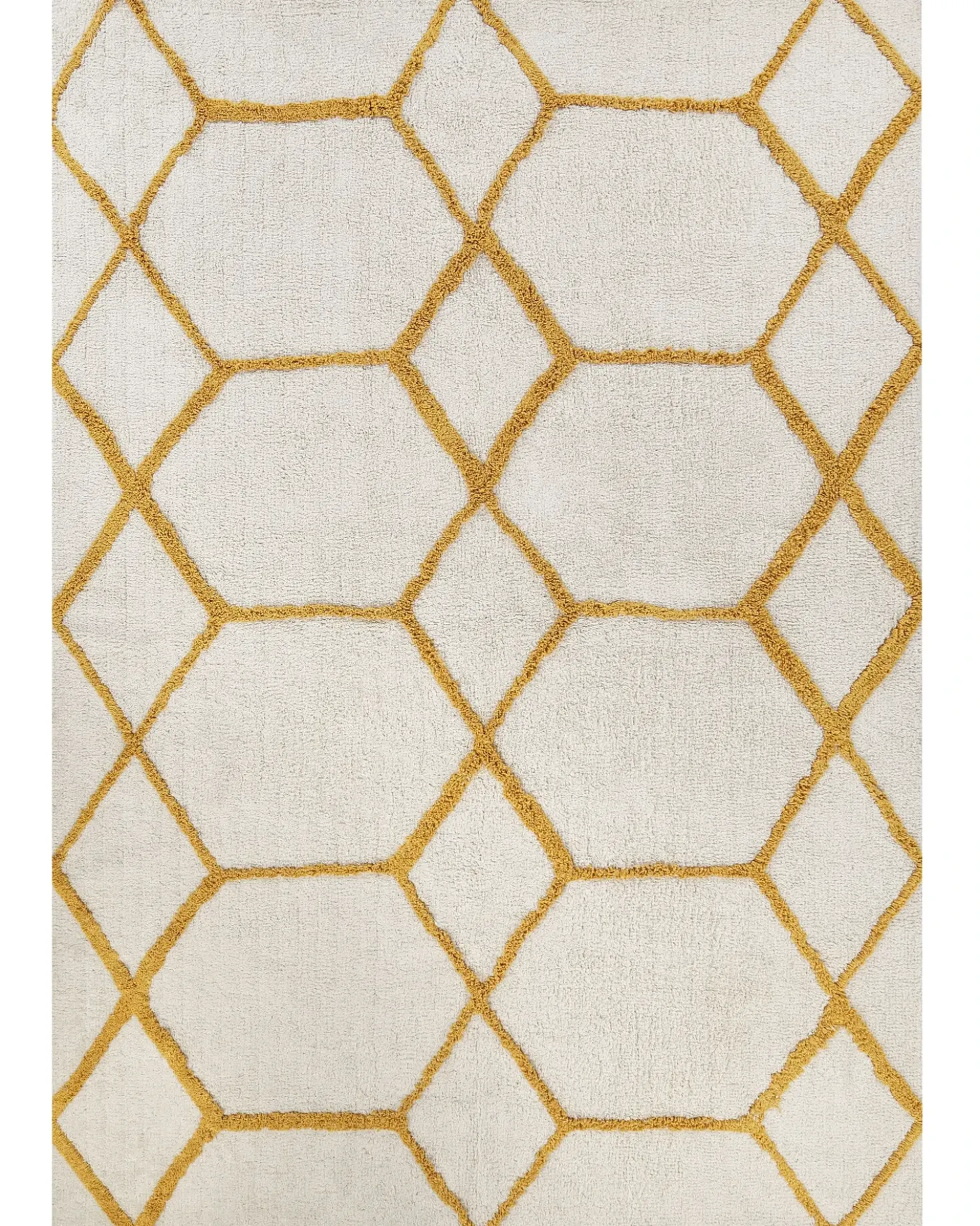 Tappeto BEYLER Bianco 160 x 230 cm Cotone