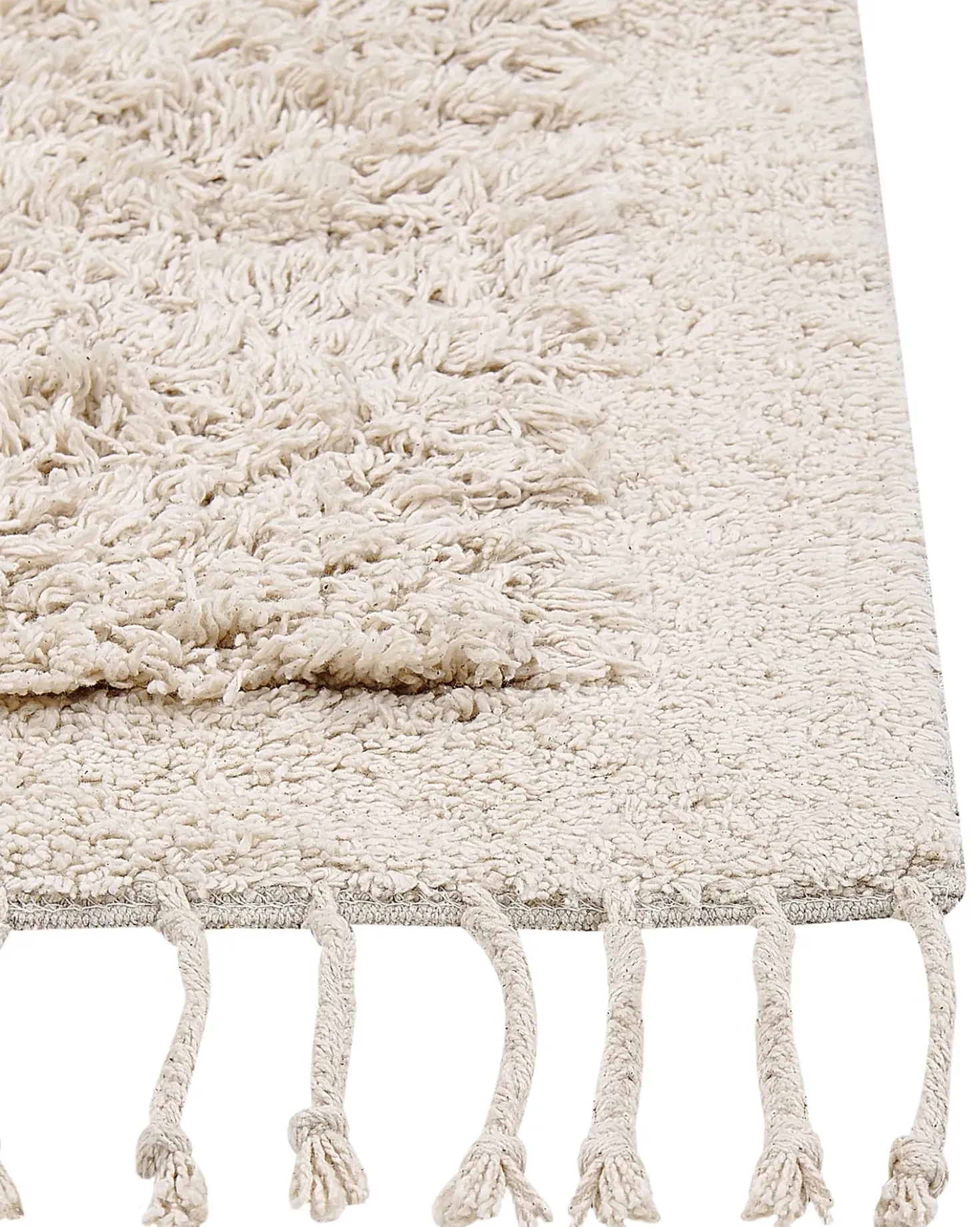 Tappeto BITLIS Beige chiaro 140 x 200 cm Cotone