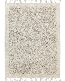 Tappeto BITLIS Beige chiaro 140 x 200 cm Cotone
