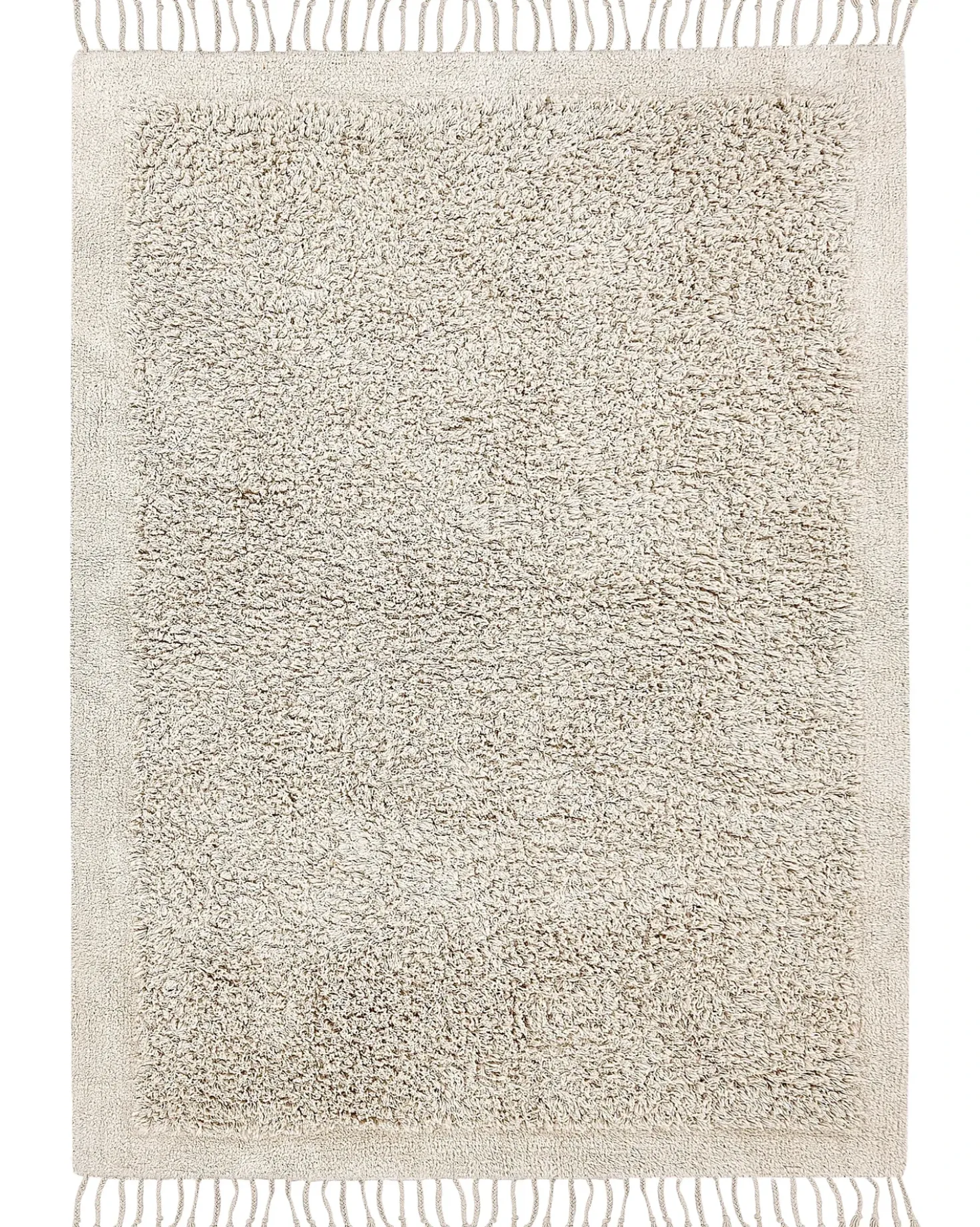 Tappeto BITLIS Beige chiaro 140 x 200 cm Cotone