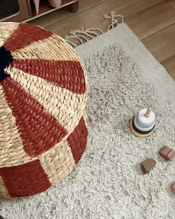 Tappeto BITLIS Beige chiaro 140 x 200 cm Cotone