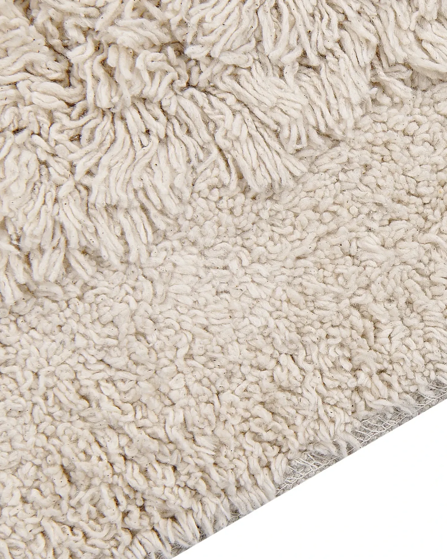 Tappeto BITLIS Beige chiaro 140 x 200 cm Cotone