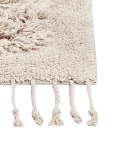 Tappeto BITLIS Beige chiaro 80 x 300 cm Cotone