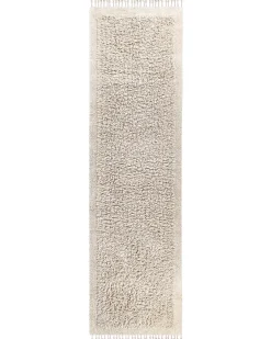 Tappeto BITLIS Beige chiaro 80 x 300 cm Cotone