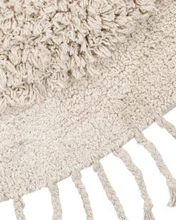 Tappeto BITLIS Beige chiaro ø 140 cm Cotone