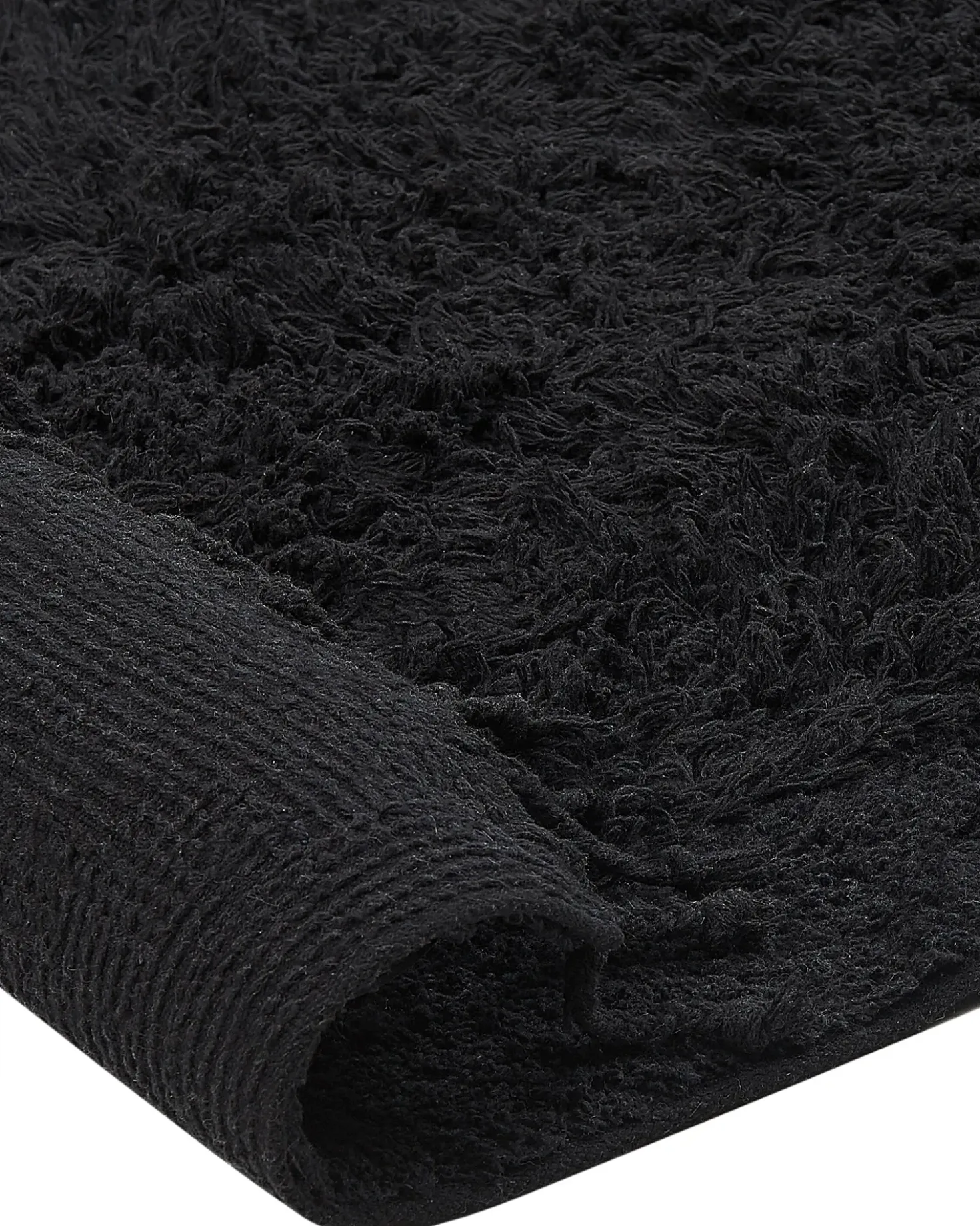 Tappeto BITLIS Nero 140 x 200 cm Cotone