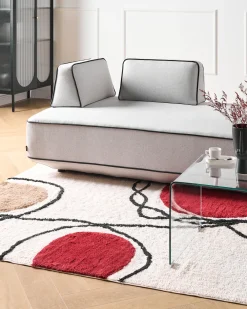 Tappeto BOLAT Beige 140 x 200 cm Cotone
