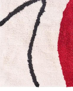 Tappeto BOLAT Beige 140 x 200 cm Cotone