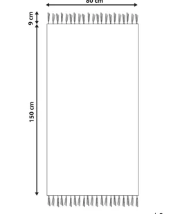 Tappeto BOYALI Senape 80 x 150 cm Viscosa