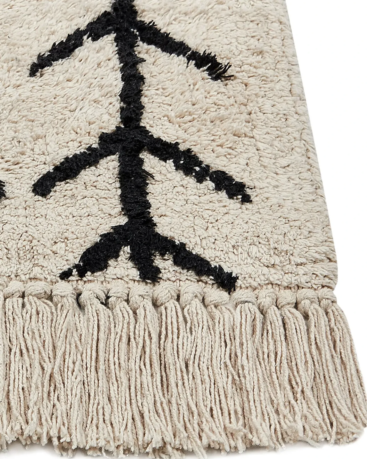 Tappeto BOZKIR Beige 160 x 230 cm Cotone