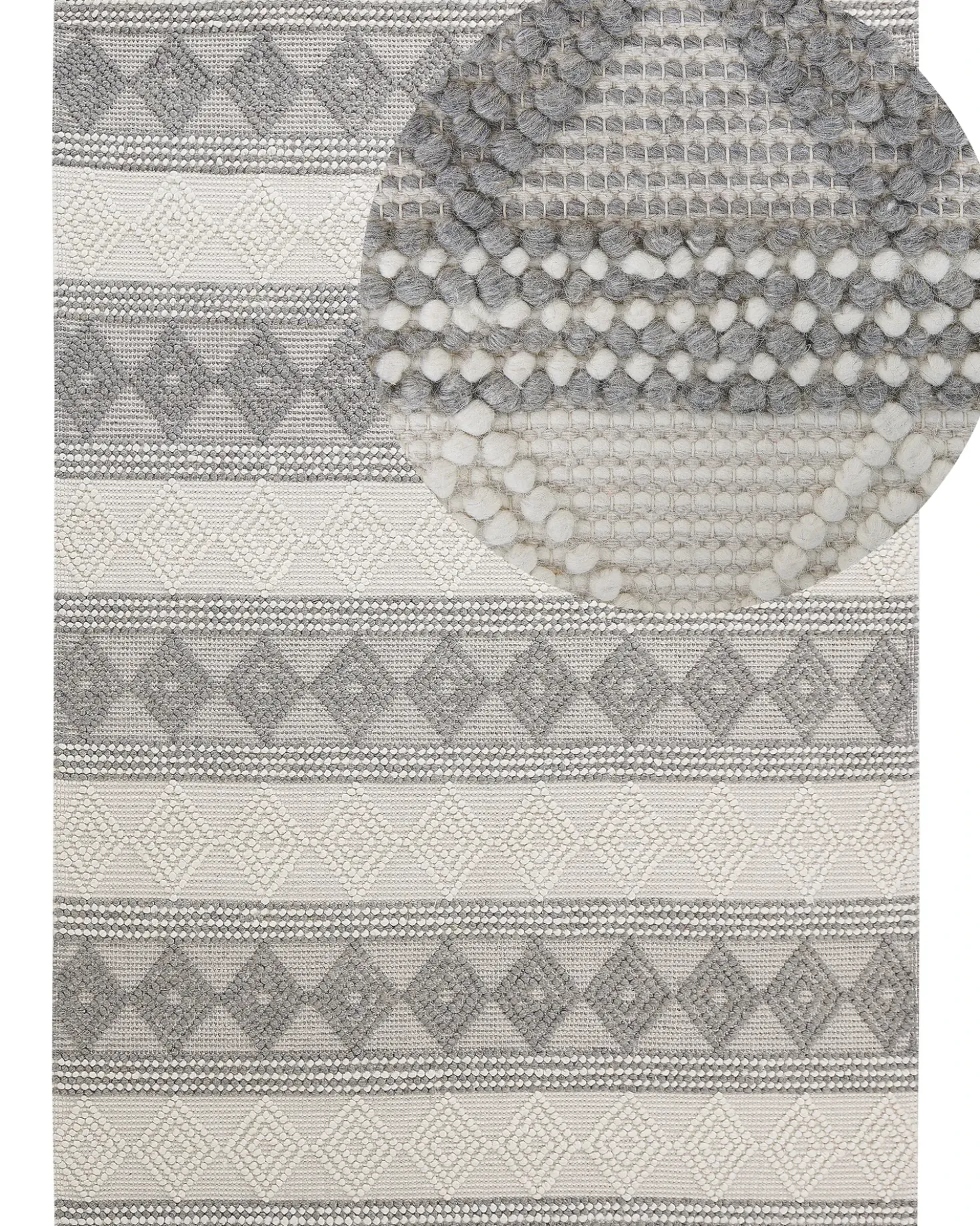 Tappeto BOZOVA Beige chiaro 160 x 230 cm Lana