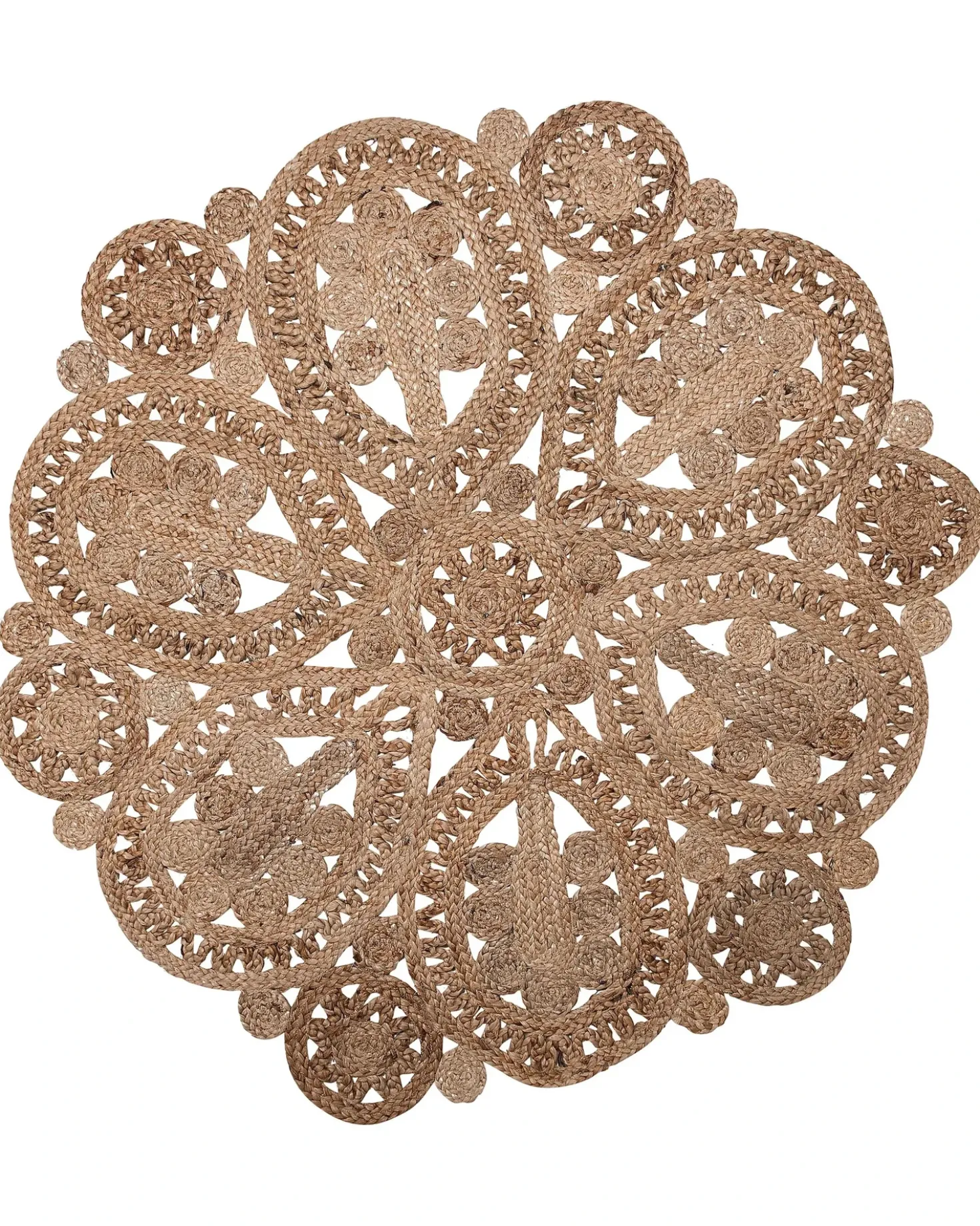 Tappeto BUCAK Beige ø 120 cm Iuta