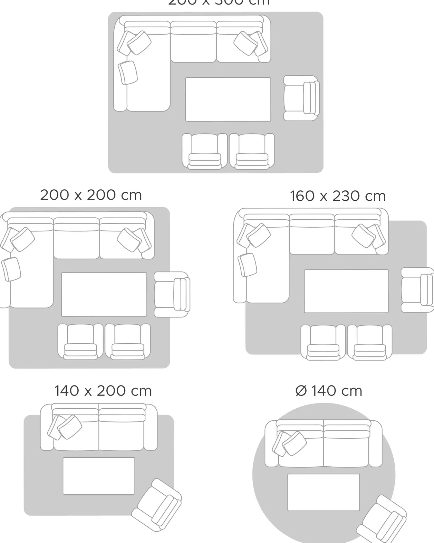 Tappeto BUCAK Beige ø 120 cm Iuta