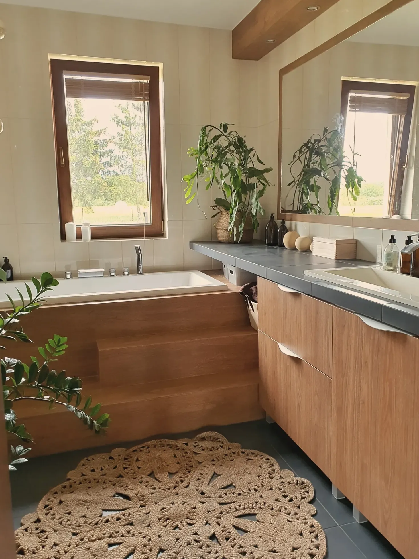 Tappeto BUCAK Beige ø 120 cm Iuta