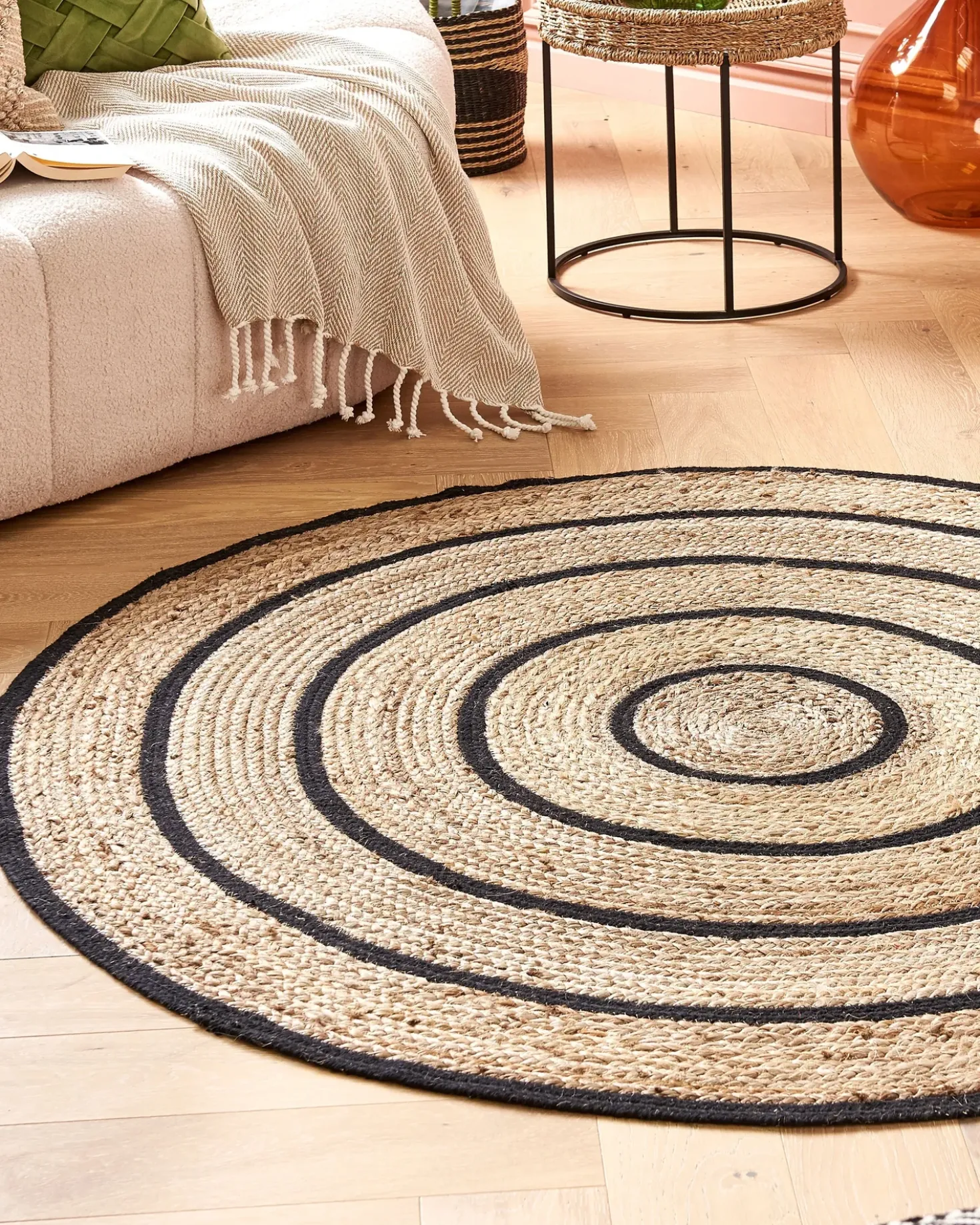 Tappeto BUKSE Beige ø 140 cm Iuta
