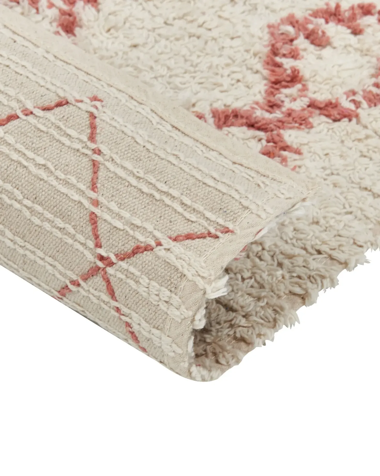 Tappeto BUXAR Beige 160 x 230 cm Cotone