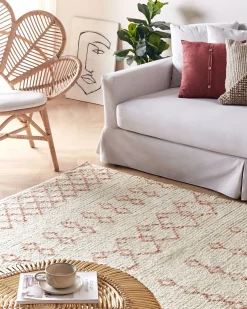 Tappeto BUXAR Beige 160 x 230 cm Cotone