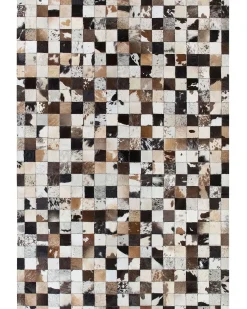 Tappeto CERLI Bianco 160 x 230 cm Pelle naturale