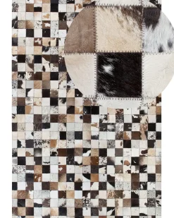 Tappeto CERLI Bianco 160 x 230 cm Pelle naturale