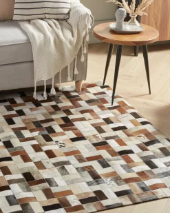 Tappeto CESME Multicolore 160 x 230 cm Pelle naturale