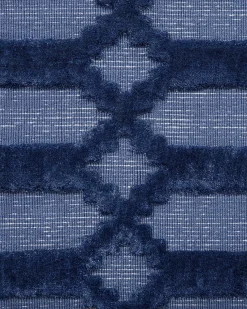 Tappeto CIZRE Blu marino 140 x 200 cm Viscosa
