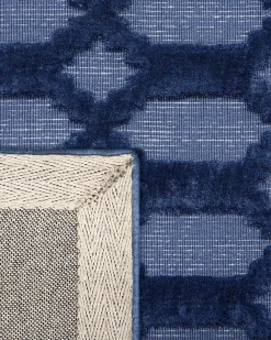 Tappeto CIZRE Blu marino 140 x 200 cm Viscosa