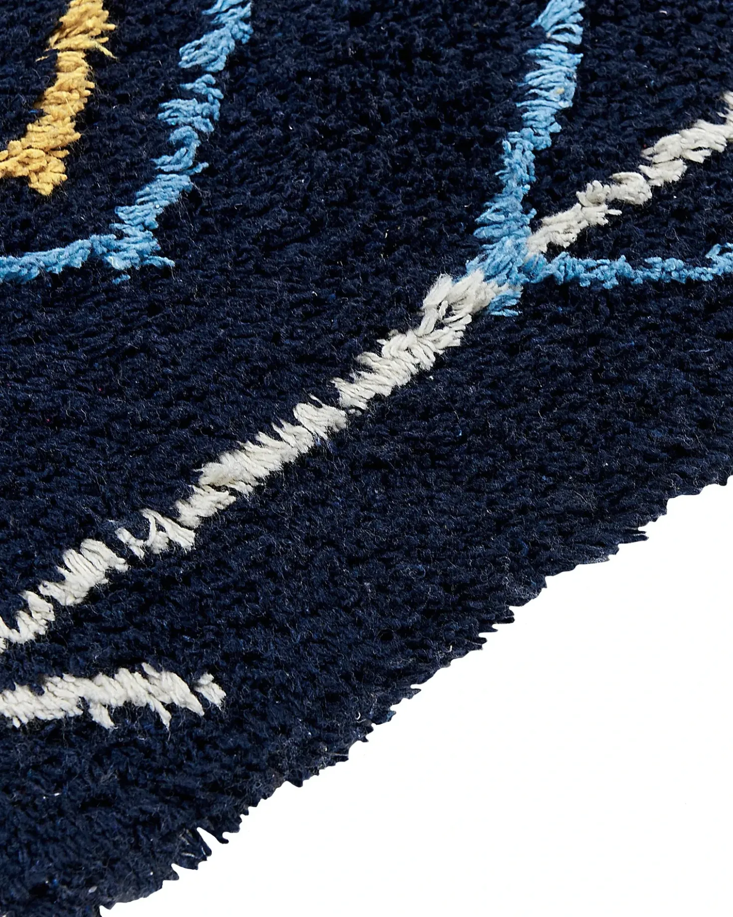 Tappeto CORUM Nero 160 x 230 cm Cotone