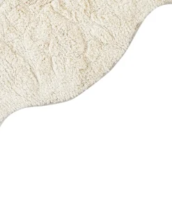 Tappeto da bagno CANBAR Beige chiaro 150 x 60 cm Cotone