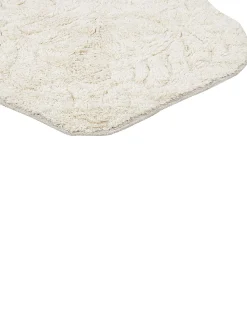 Tappeto da bagno CANBAR Beige chiaro 150 x 60 cm Cotone