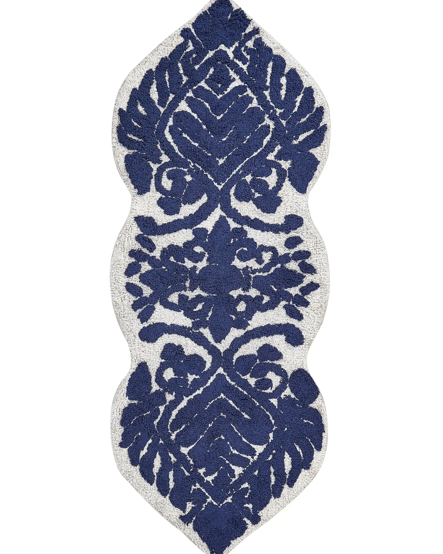 Tappeto da bagno CANBAR Blu marino 150 x 60 cm Cotone
