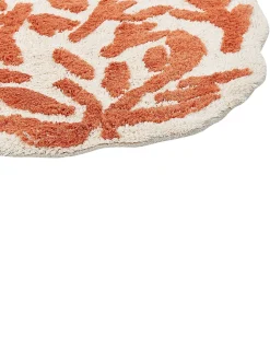 Tappeto da bagno DERIK Arancione 60 x 90 cm Cotone