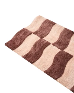 Tappeto da bagno DIWANA Marrone/Beige 60 x 90 cm