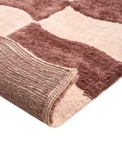 Tappeto da bagno DIWANA Marrone/Beige 60 x 90 cm