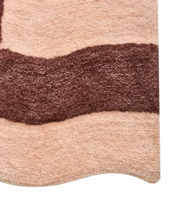 Tappeto da bagno DIWANA Marrone/Beige 60 x 90 cm
