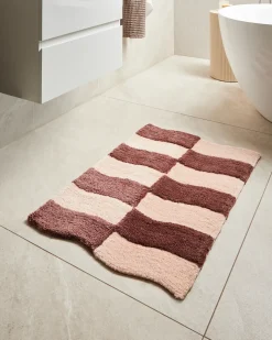 Tappeto da bagno DIWANA Marrone/Beige 60 x 90 cm