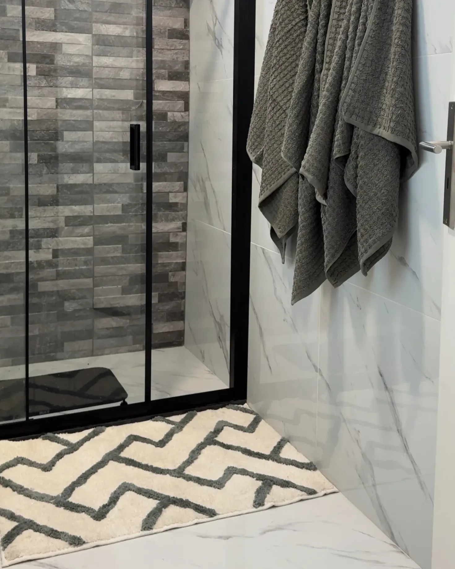 Tappeto da bagno GARHI Beige 60 x 90 cm Cotone