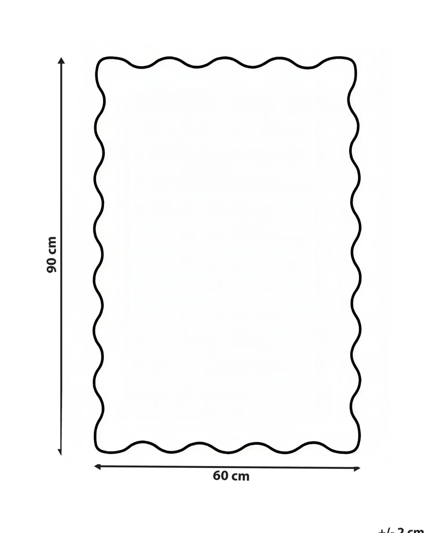 Tappeto da bagno NANGAL Grigio/Beige 60 x 90 cm Cotone
