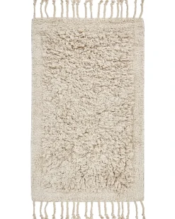 Tappeto da bagno OLTAN Beige 50 x 80 cm Cotone
