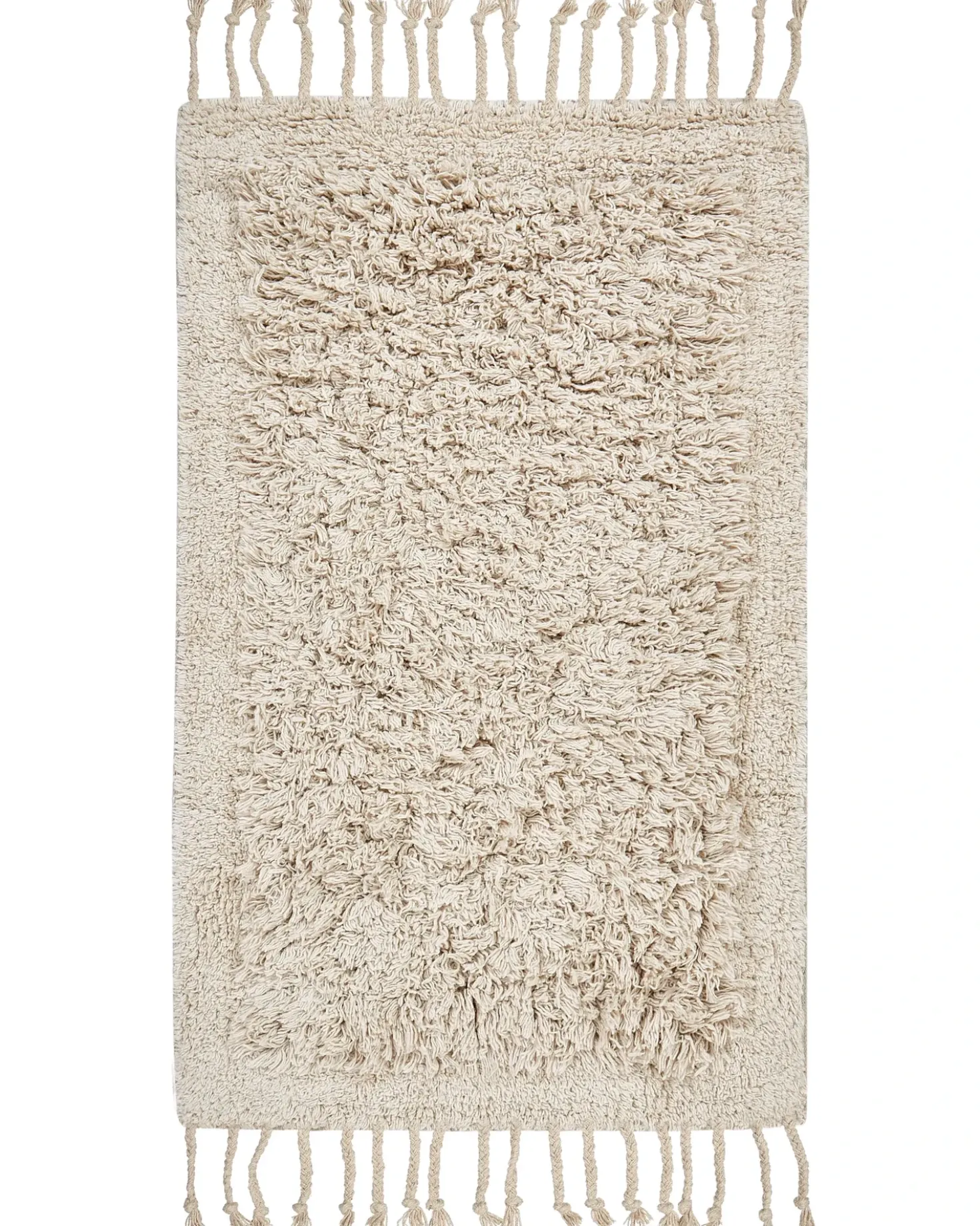 Tappeto da bagno OLTAN Beige 50 x 80 cm Cotone