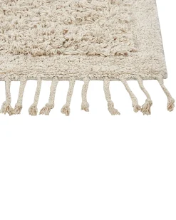 Tappeto da bagno OLTAN Beige 50 x 80 cm Cotone