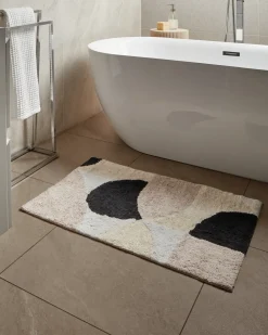 Tappeto da bagno SANOLI Beige 60 x 90 cm Cotone