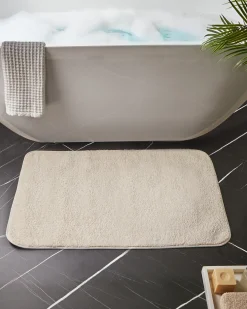 Tappeto da bagno URLANA Bianco sporco 60 x 90 cm Microfibra